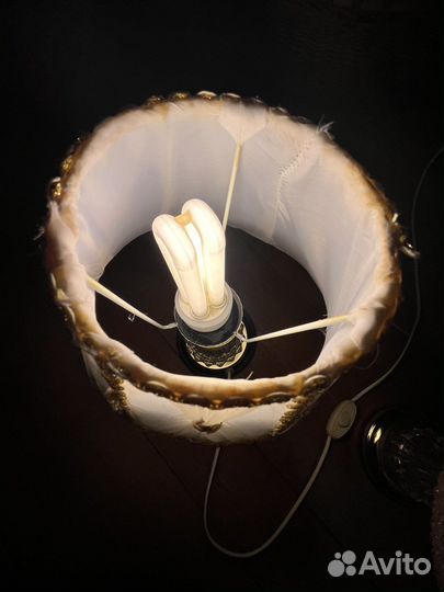 Светильник оникс прикроватный бу