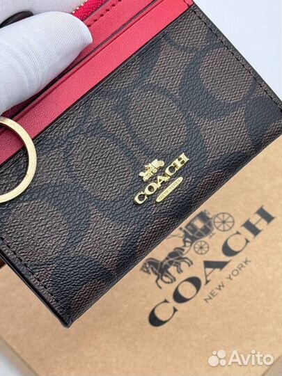 Ключница кожаная coach