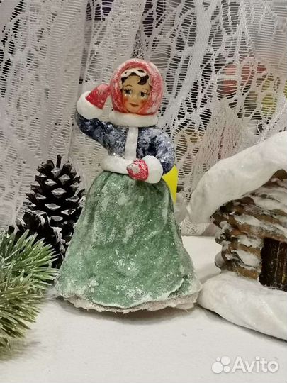 Ватная ёлочная игрушка 