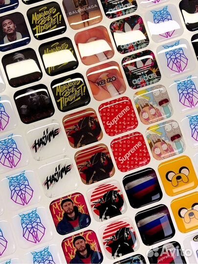 Объёмные наклейки 3D стикеры с Вашим дизайном