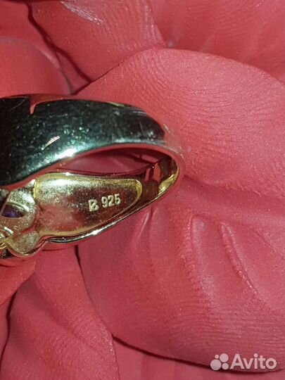Кольцо серебро 925