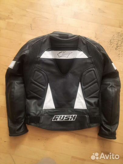 Мотокуртка кожаная мужская Rush