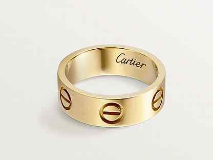Золотое кольцо cartier love medium model