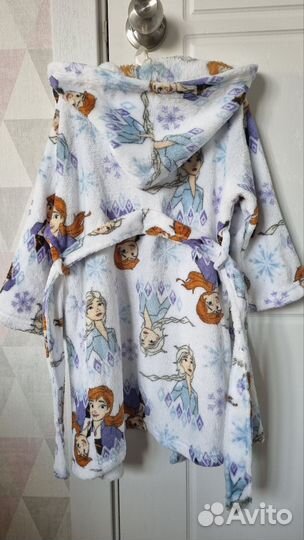 Халат махровый детский Холодное сердце рост 98