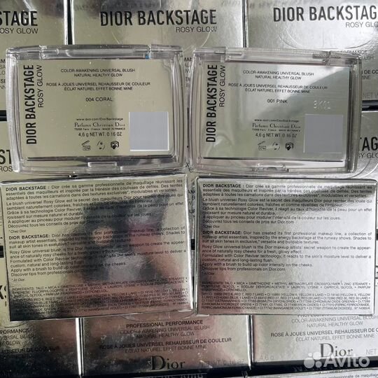 Dior Румяна 001,003,004,012 Оригинал
