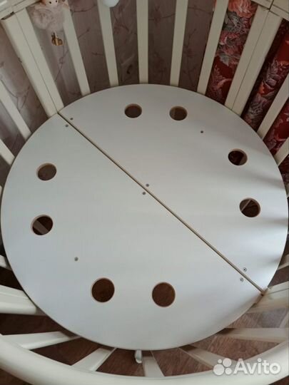 Детская кроватка трансформер круглая (овальная)