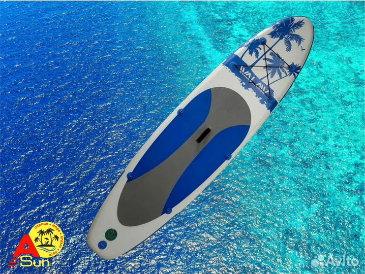 Сапборд сап борд sup surf Walaw Palm blue синий