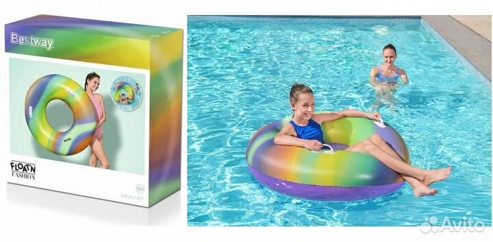Круг надувной bestway 119 см