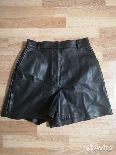Шорты экокожа 44