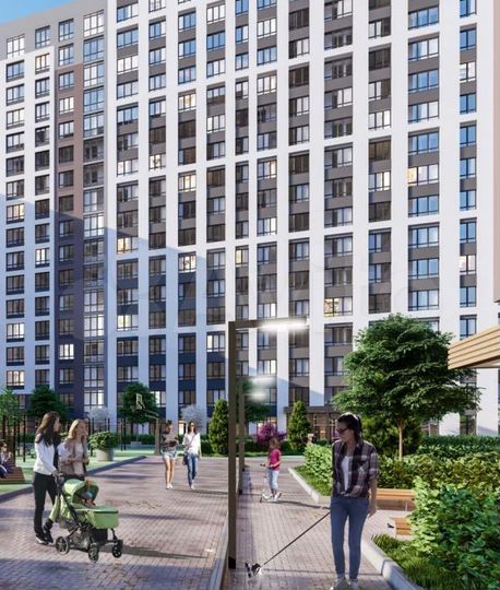 1-к. квартира, 44 м², 14/25 эт.