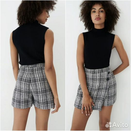 Шорты-юбка Mohito 34 (XS) в клетку