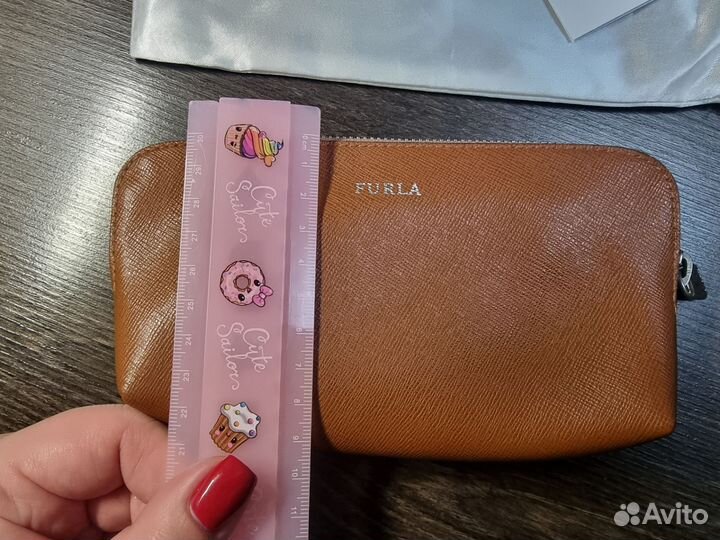 Косметичка Furla новая коричневая
