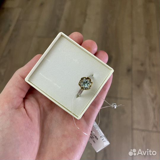 Серебряное кольцо с цитрином