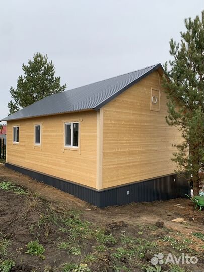 Каркасный дом 6 на 9 с крыльцом