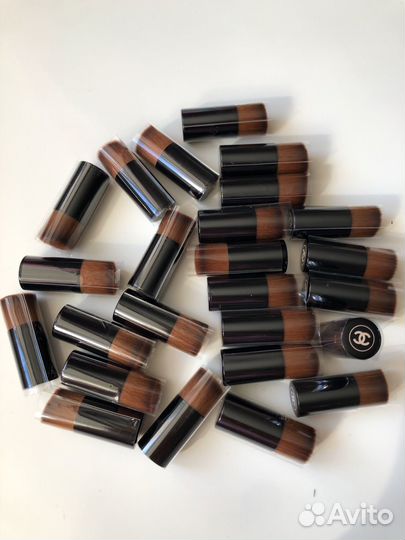 Мини кисть chanel для лица, тон, пудра, румяна
