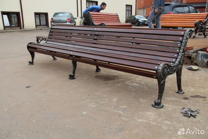 Скамейка чугунная Бульварная 1.5 (2.0,3,0) метра