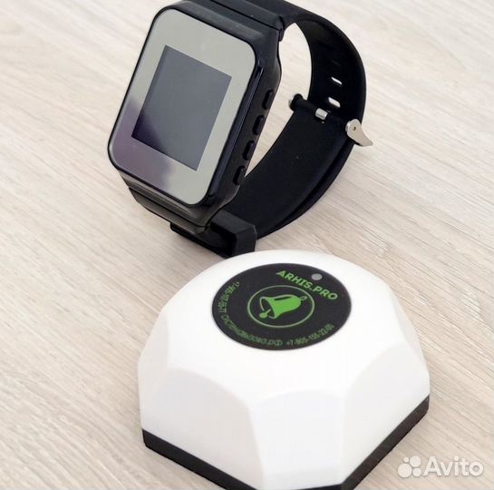 Беспроводная система/кнопка вызова официанта часы