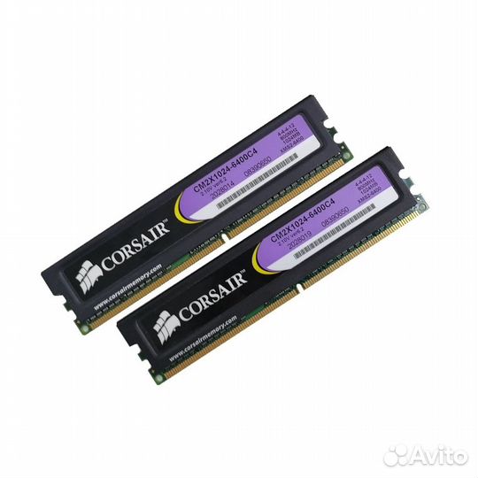 2Gb PC2-6400(800) DDR2 Corsair CM2X1024-6400C4 4-4