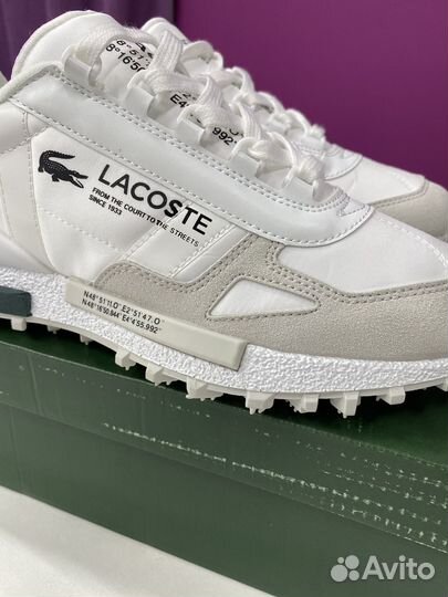 Кроссовки lacoste elite active белые мужские