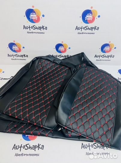 Авточехлы из экокожи на Ваз 2111 2112 Лада Приора