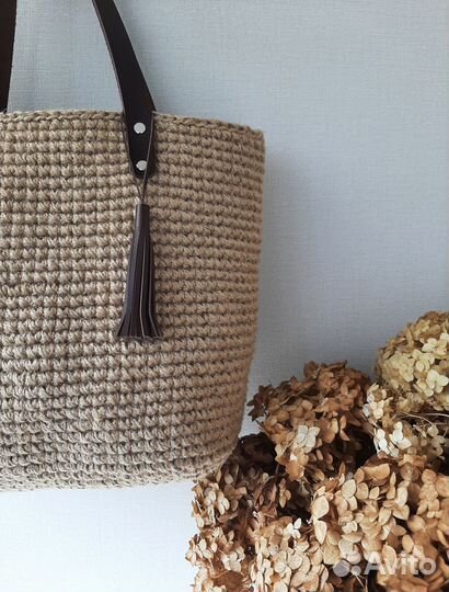 Джутовая сумка