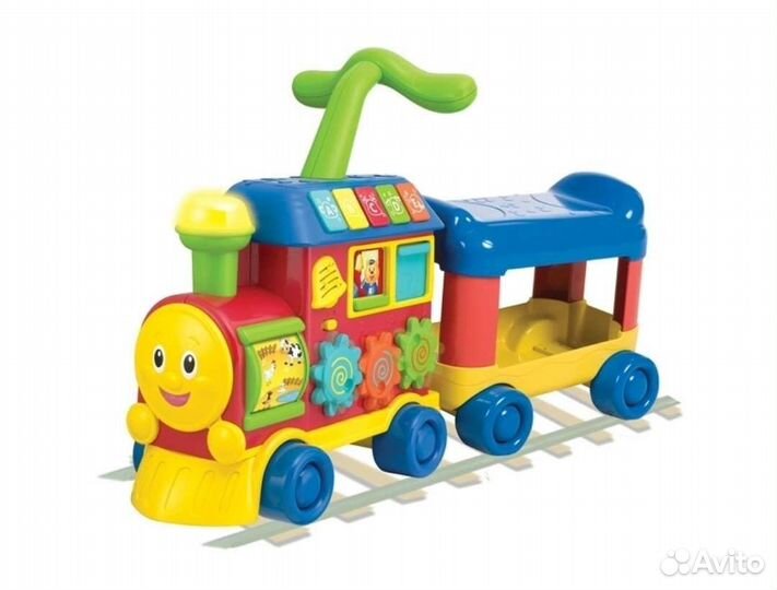 Паровозик 2 в одном: каталка и толокар