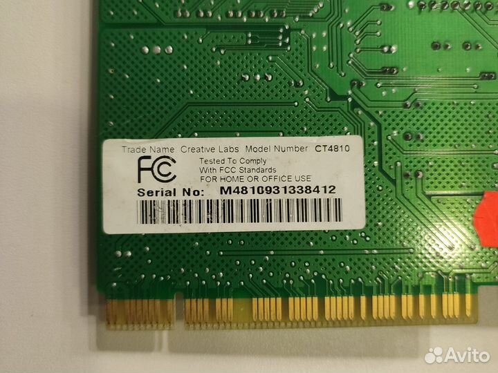 Звуковая карта PCI Creative SB 128 Vibra CT4810