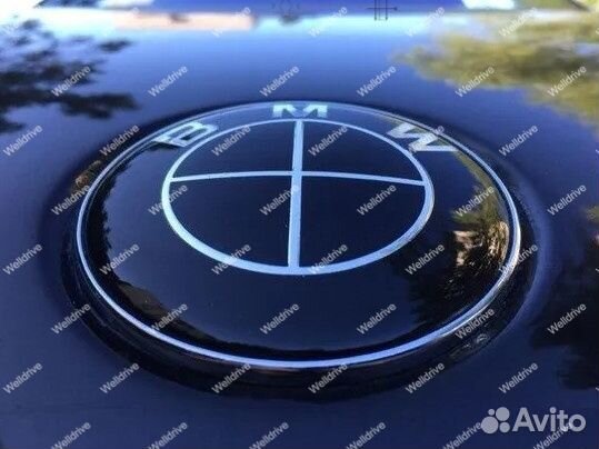 Шильдик на капот BMW X7 G07 дорест 95мм черный