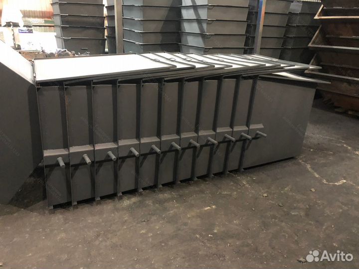 Контейнер мусорный с колёсами 0,75 м3 Арт kk917