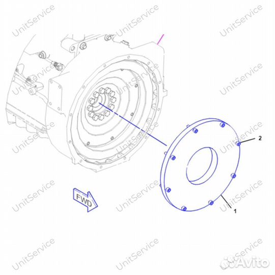 Фланец муфты гидронасоса CAT 3E4895