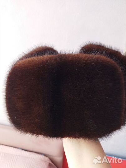 Норковая шапка мужская