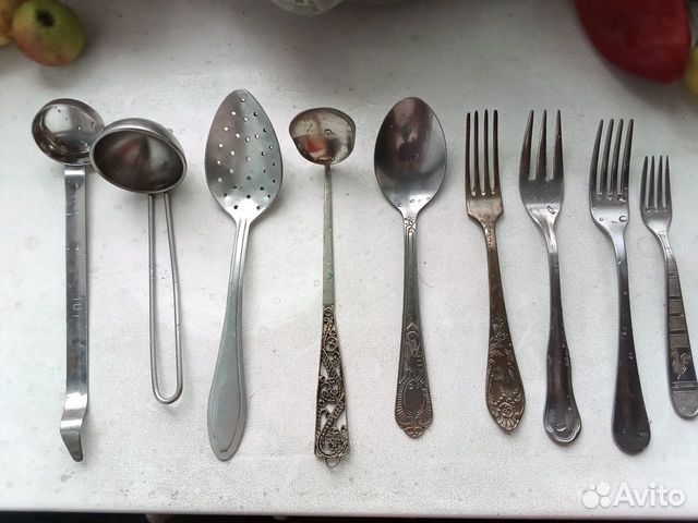 Ложки, вилки, ножи СССР, алюминий