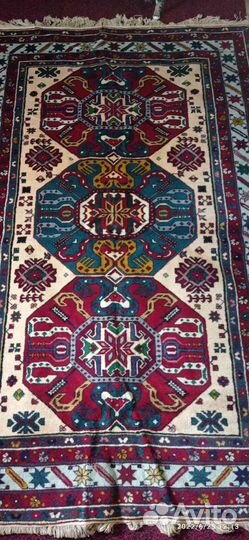 Дагестанский ковер конвойный, ручная работа