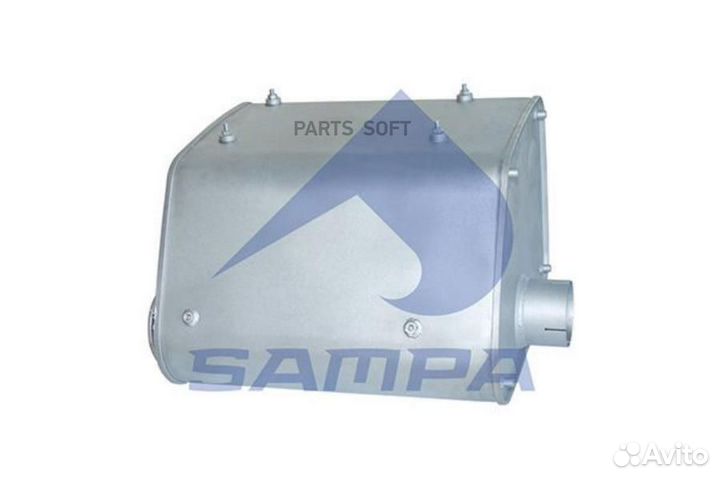 Sampa 021184 Глушитель MAN выхлопная труба