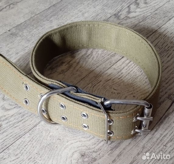 Поводки брезентовые и ошейники для крупных пород