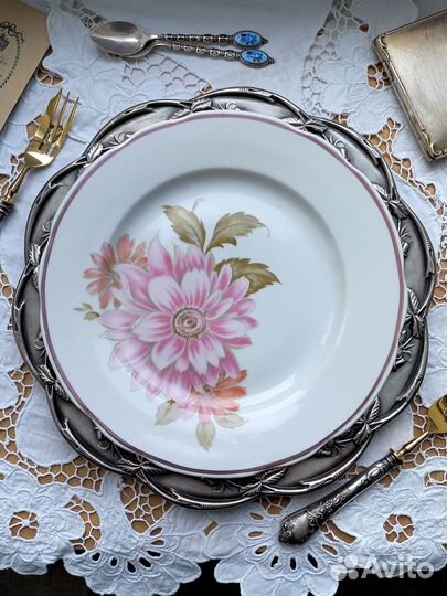 Тарелки Винтаж Фарфор (Дулево зик Гжель)