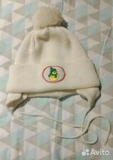 Зимняя шапка для мальчика 44-46