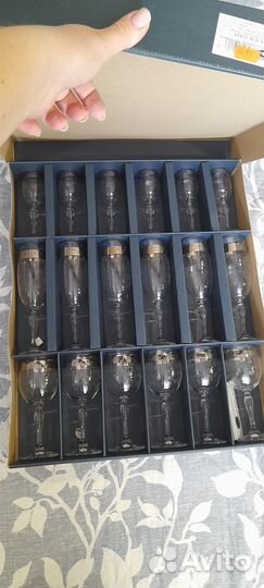 Набор 18 фужеров bobemia