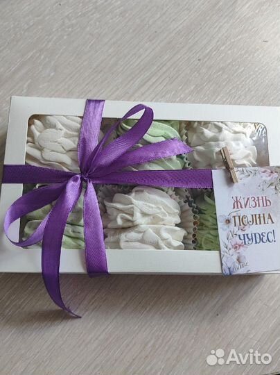 Нежный домашний зефир в коробочках