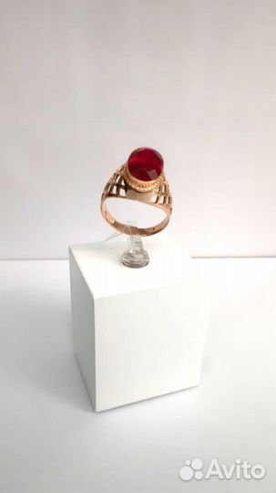 Кольцо,Золото,583,Фианит