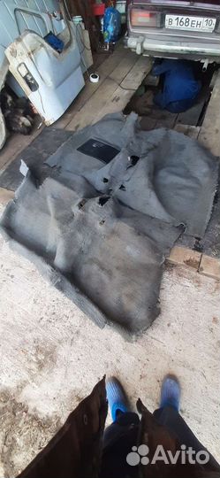 Серый ковролин ваз 2106