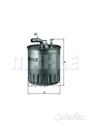 Фильтр топливный knecht/mahle KL100/2 KL100/2 M