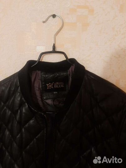 Кожаная куртка мужская 50 52 бу