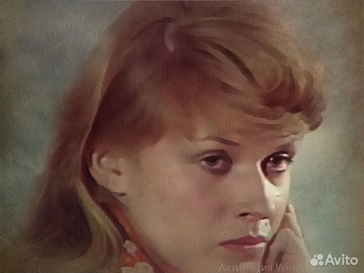Портрет по fото маслицем на холстике с подрамничко