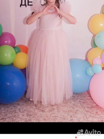 Вечернее платье в пол пышное детское