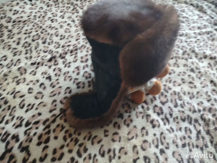 Шапка-ушанка норковая мужская