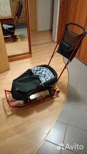 Детские санки коляска