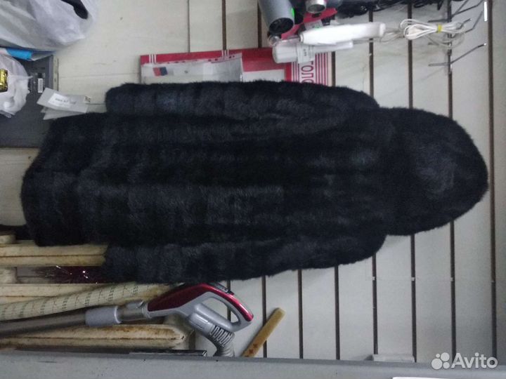 Шуба норковая с капюшоном Кусковая