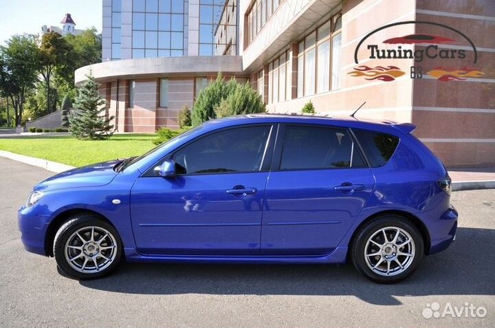 Накладки на пороги Mazda 3 MPS BK 2003-2009