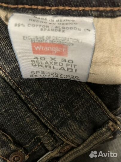 Мужские джинсы wrangler